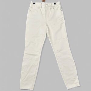 Veronica Beard Debbie Skinny highrise vegan leather pants- 29” inseam